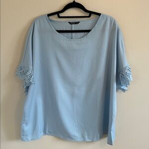 Plus - Short Sleeve Blouse - 3X / 18